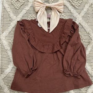 Long sleeve top embroidered